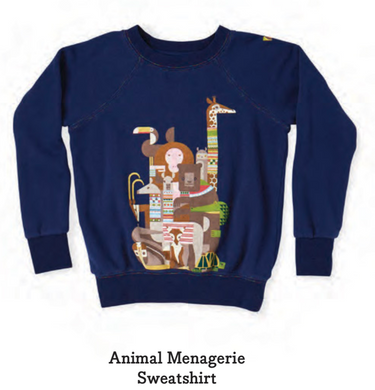 Animal Menagerie Crewneck Sweatshirt