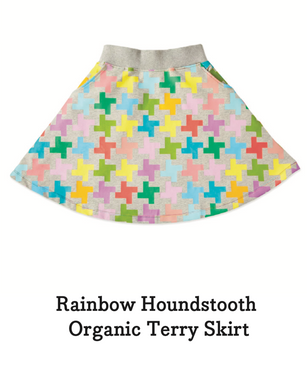 Rainbow Houndstooth skirt