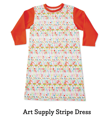 Art Supply Stripe Jersey Dress