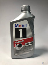 Load image into Gallery viewer, Mobil 1 Racing 4T 10W-40 Motorcycle Oil (1 Quart) 71924969353