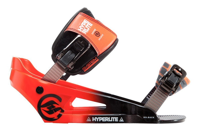 Hyperlite 2016 System Lowback Wakeboard Binding (Fits 10 - 13 Boots) ROCKET RED